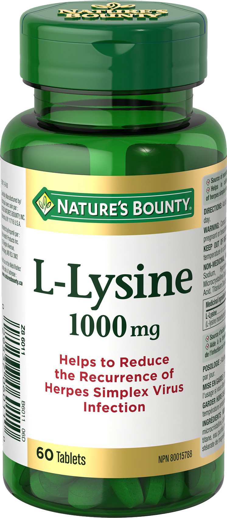 LLysine 60 Tablets Made with nestle